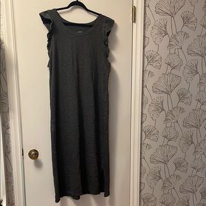 Elegant Gray Sleeveless Dress
